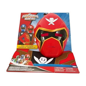 Power Ranger Mask  Costume Saban Red Child Size 4 to 6X Play Outfit